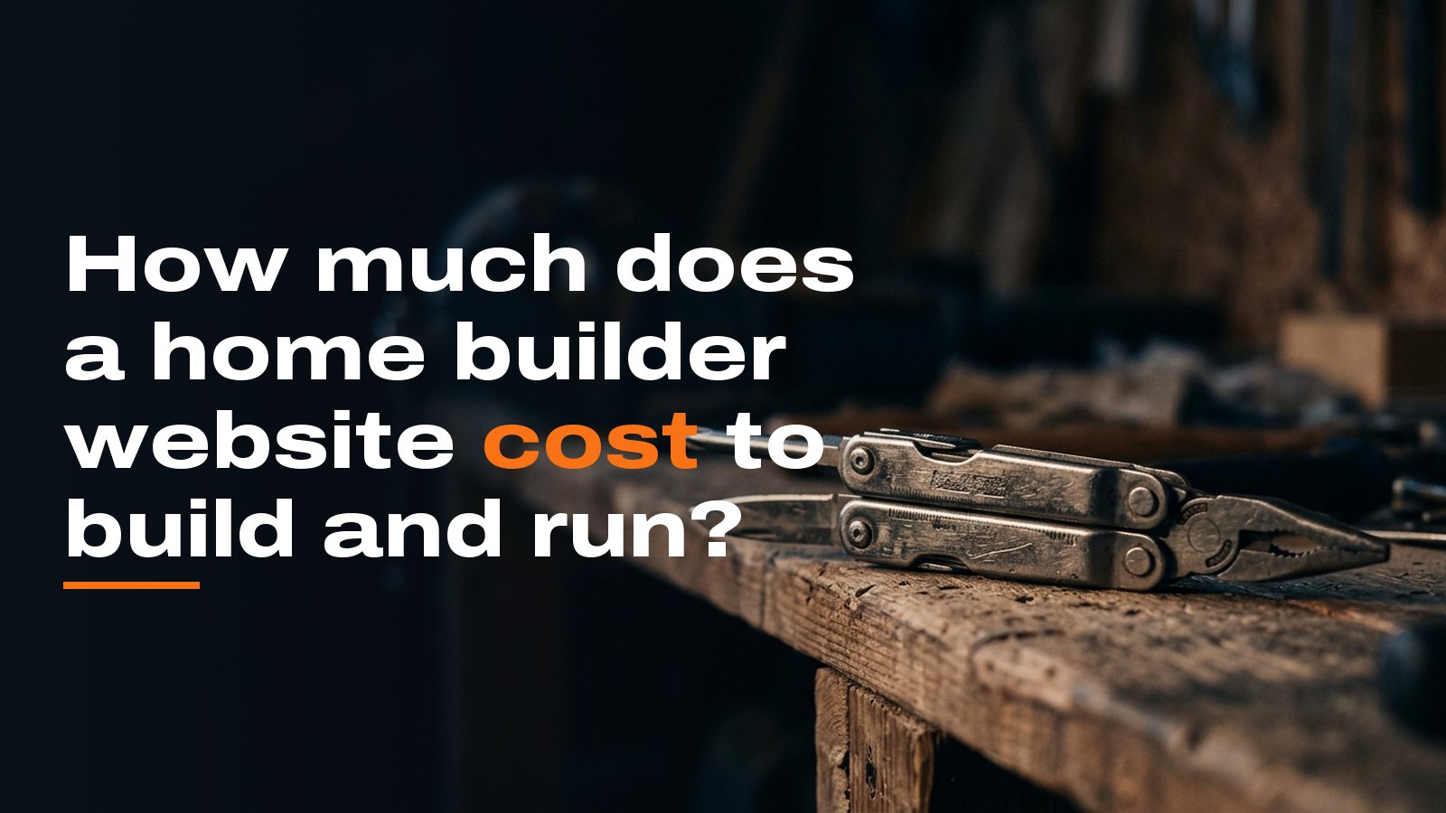 How much does a home builder website cost to build and run?