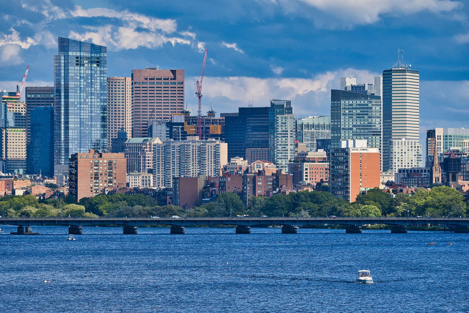 Boston skyline across the Charles River