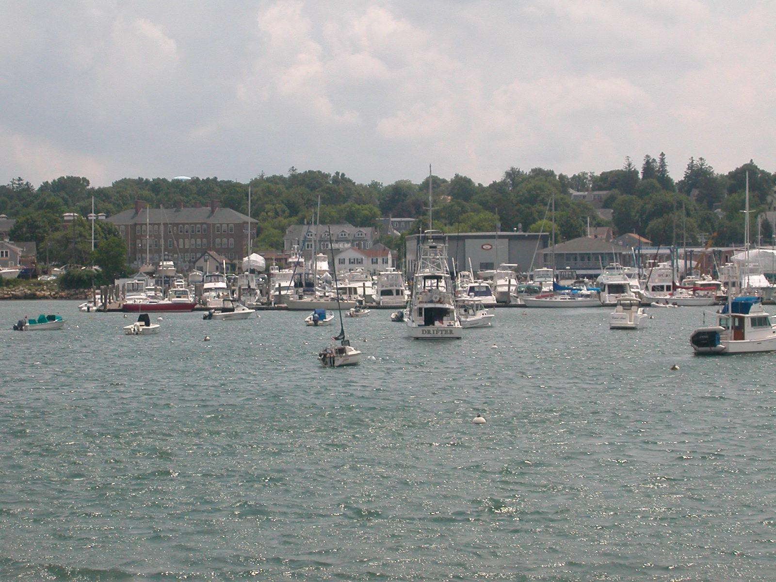 Worcester, Massachusetts, at the west end of the Boston metro