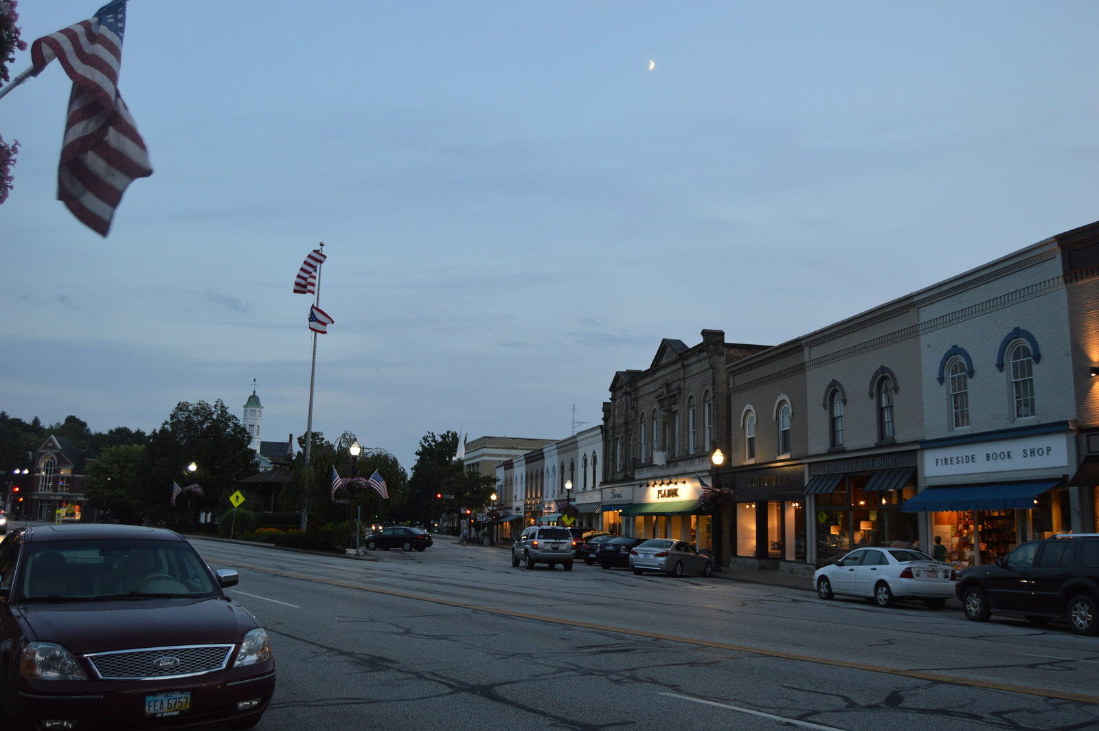 The historic public square in Medina, Ohio