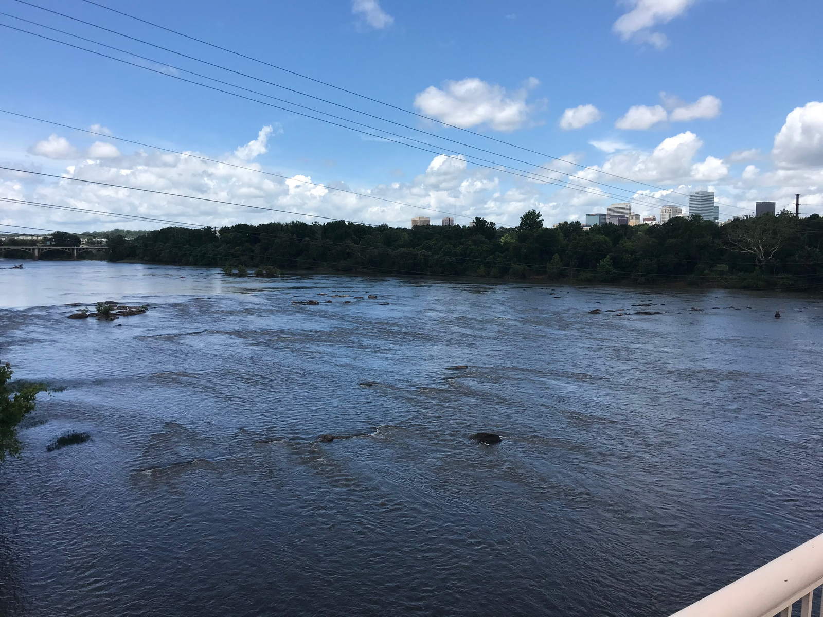 Columbia, South Carolina skyline over the Congaree River
