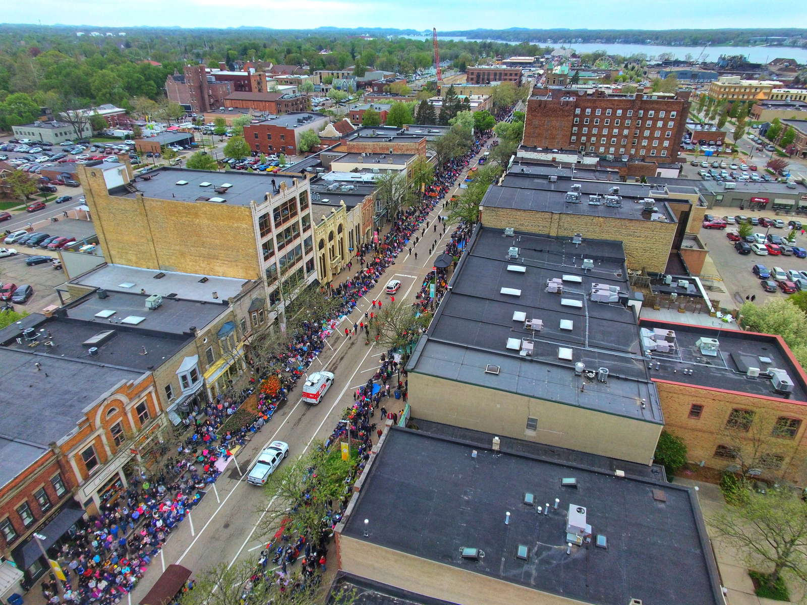Downtown Holland, Michigan, on the lakeshore west of Grand Rapids