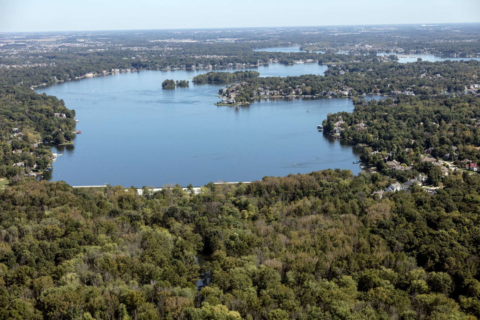 Geist Reservoir northeast of Indianapolis near Fishers