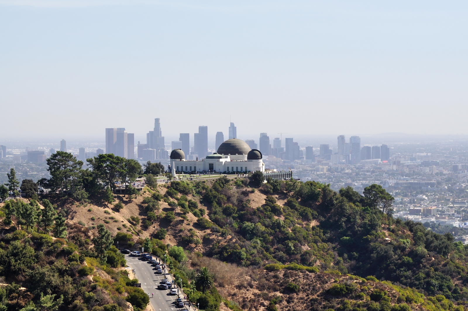 The Los Angeles skyline seen from Griffith Observatory