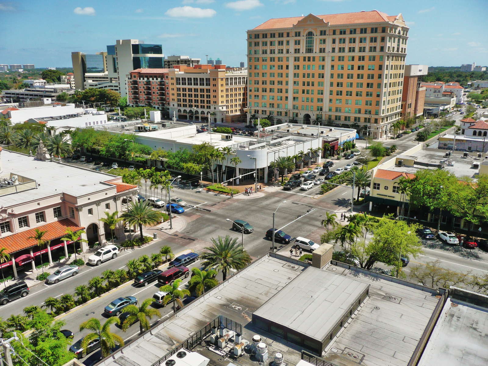 Downtown Delray Beach, Florida, at the north end of the metro
