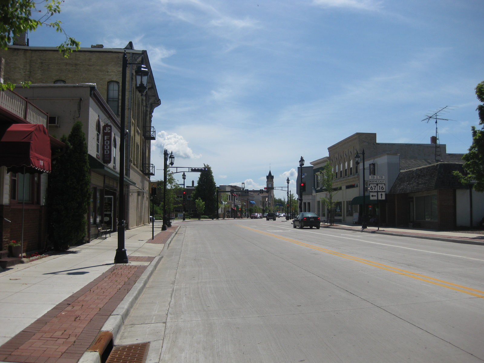 Historic downtown Cedarburg, Wisconsin, north of Milwaukee