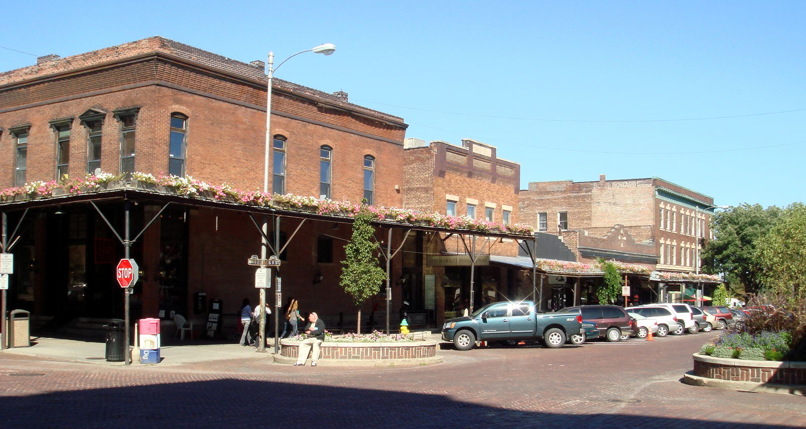 The Old Market district in downtown Omaha