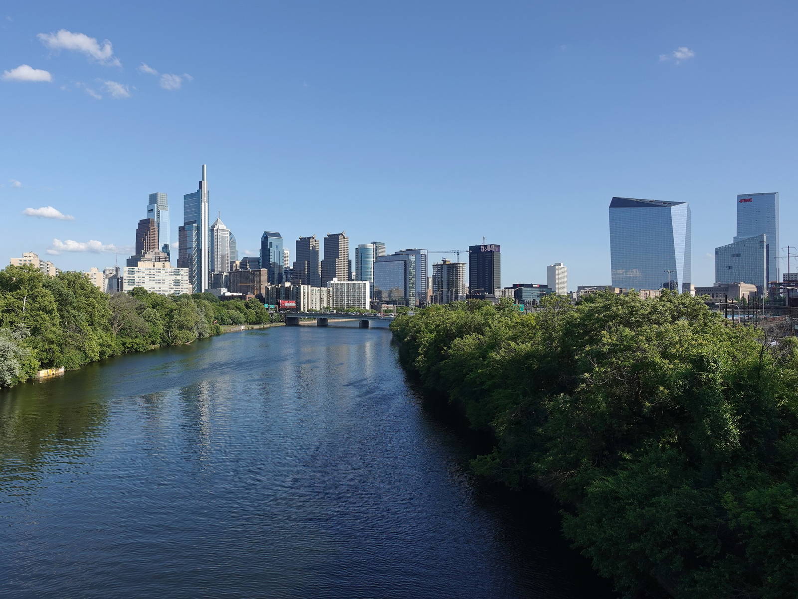 Philadelphia skyline from the Schuylkill River