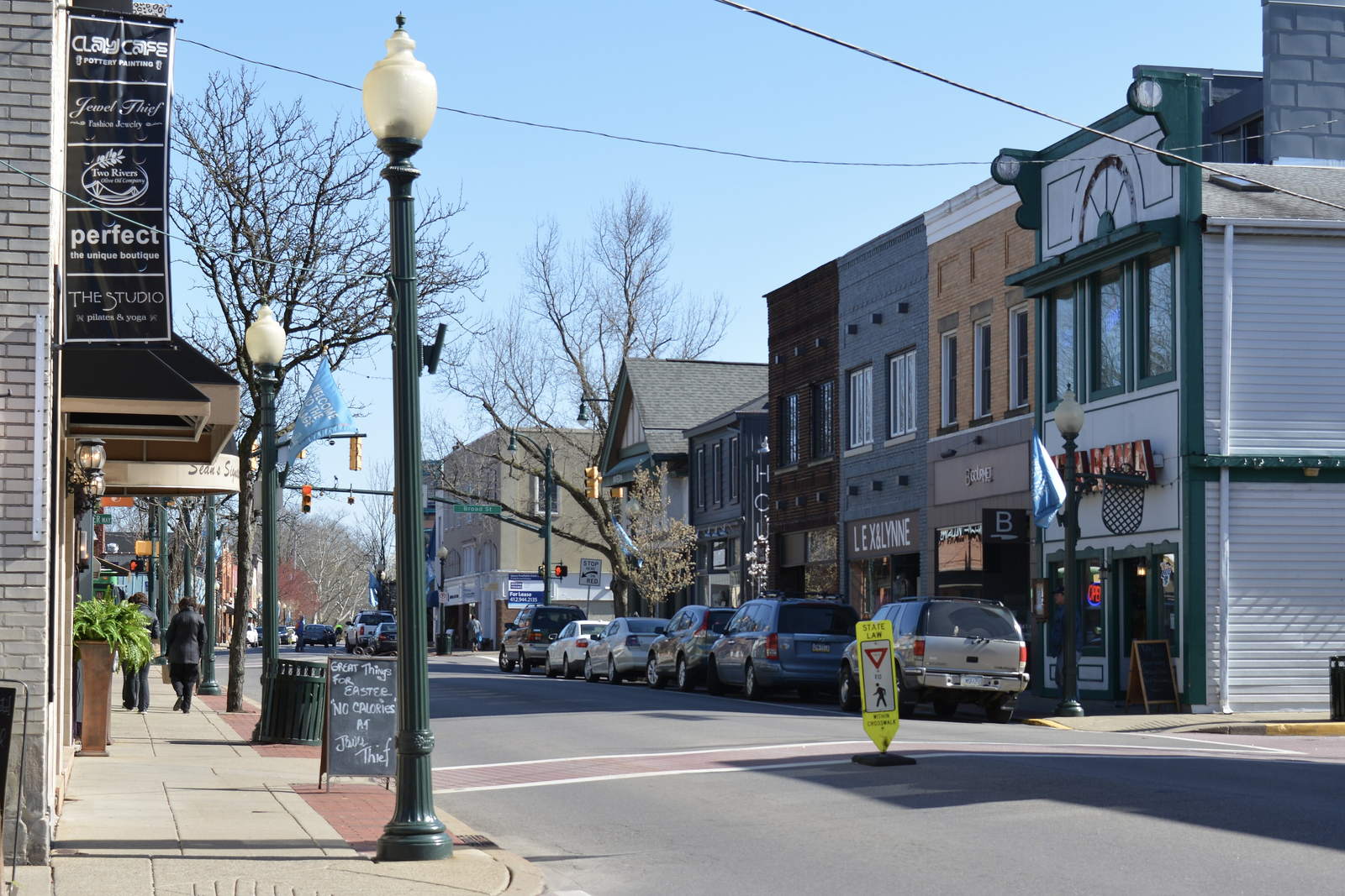 Sewickley, Pennsylvania, on the Ohio River northwest of Pittsburgh