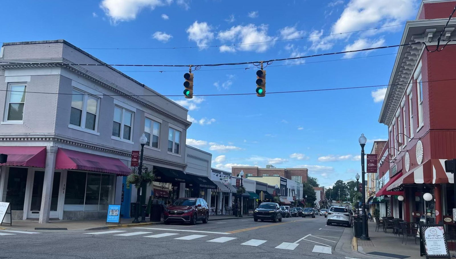 Downtown Cary, North Carolina, west of Raleigh
