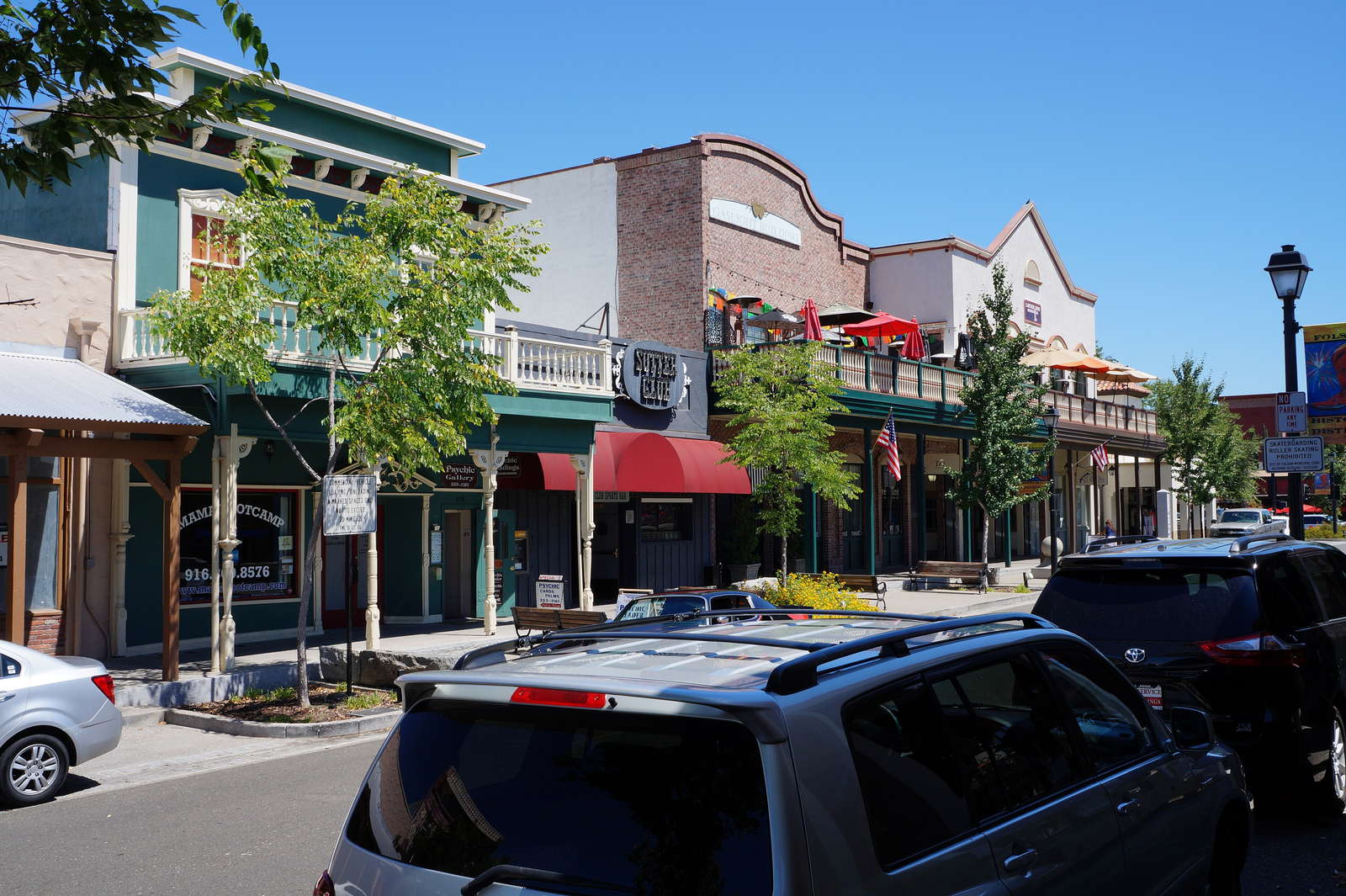 Historic Sutter Street in Folsom, California, east of Sacramento