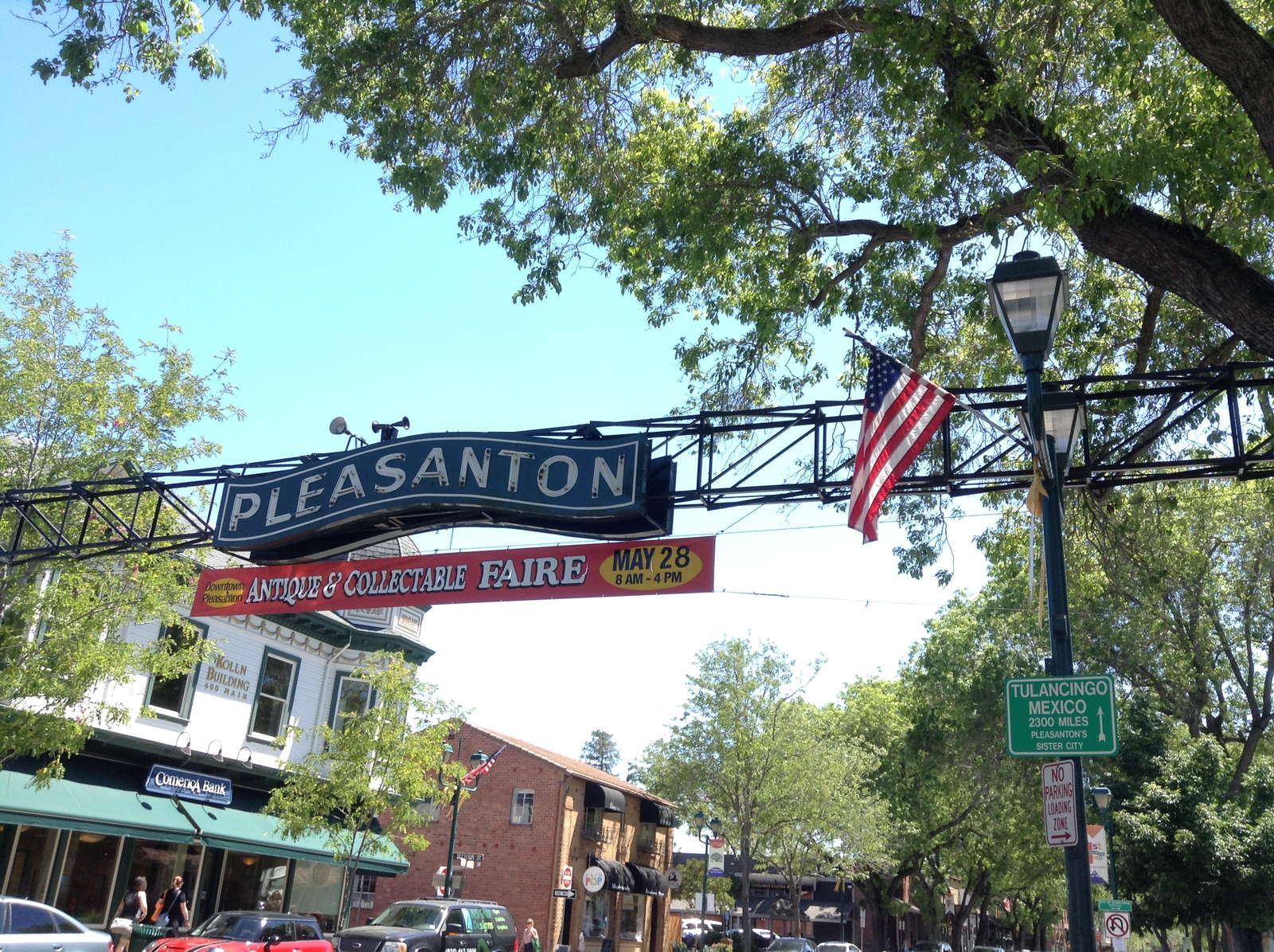 Downtown Pleasanton, California, in the Tri-Valley